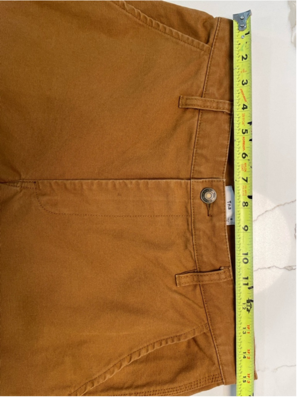 Tna Aritzia Canvas Carpenter Pants Brown Tan Workwear Utility Straight 8 Relaxed - Picture 9 of 11